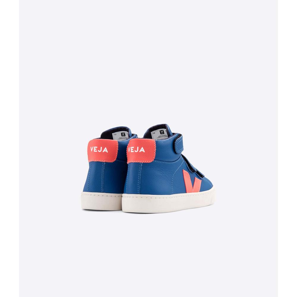 Kids' Veja ESPLAR MID CHROMEFREE High Tops Blue | ZA 680OKI